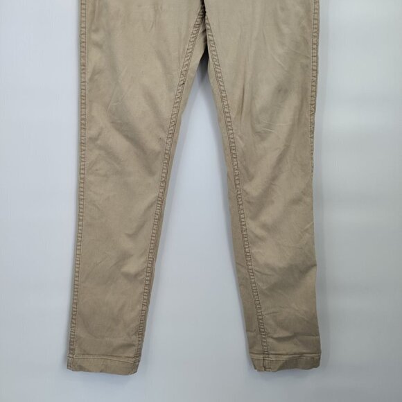 Obey Propaganda Mid-Rise Straight Khaki Pants Slim Skinny Stretch 32 Mens Tan - Picture 4 of 16